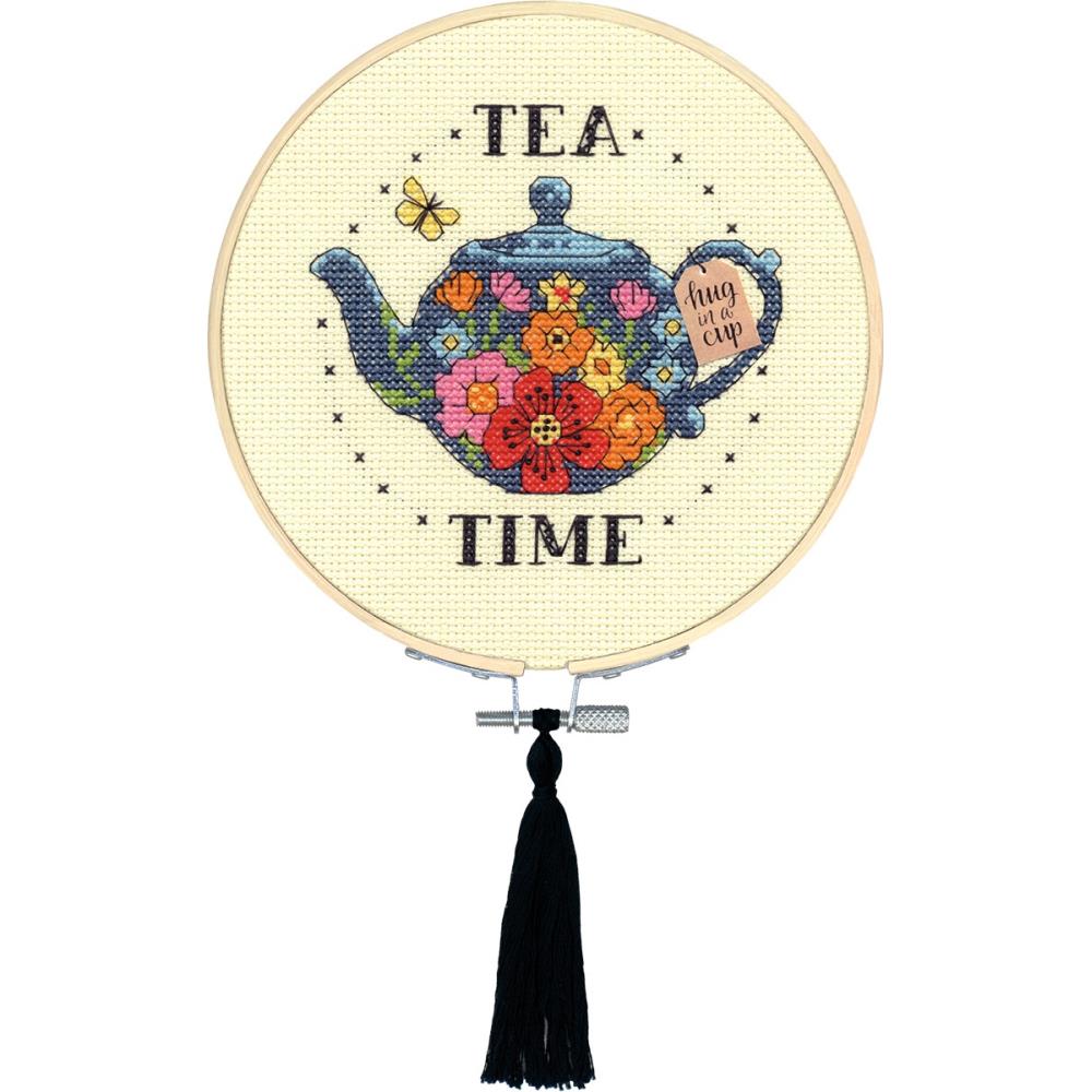 Round Tea Time Counted Cross Stitch Kit
